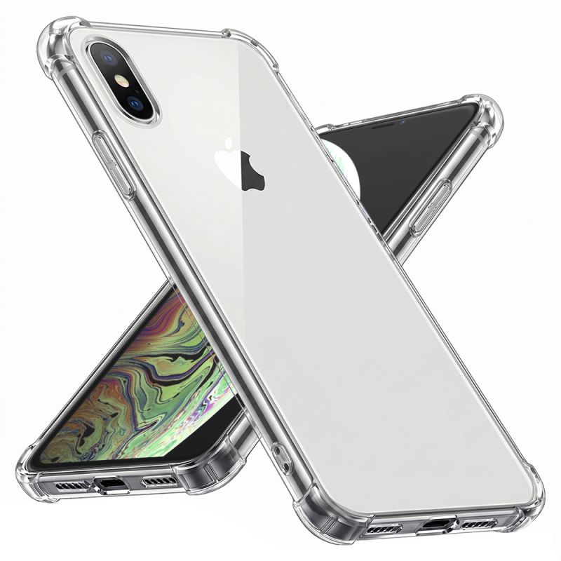 Husa pentru iPhone XS Max - Techsuit Shockproof Clear Silicone - Clear
