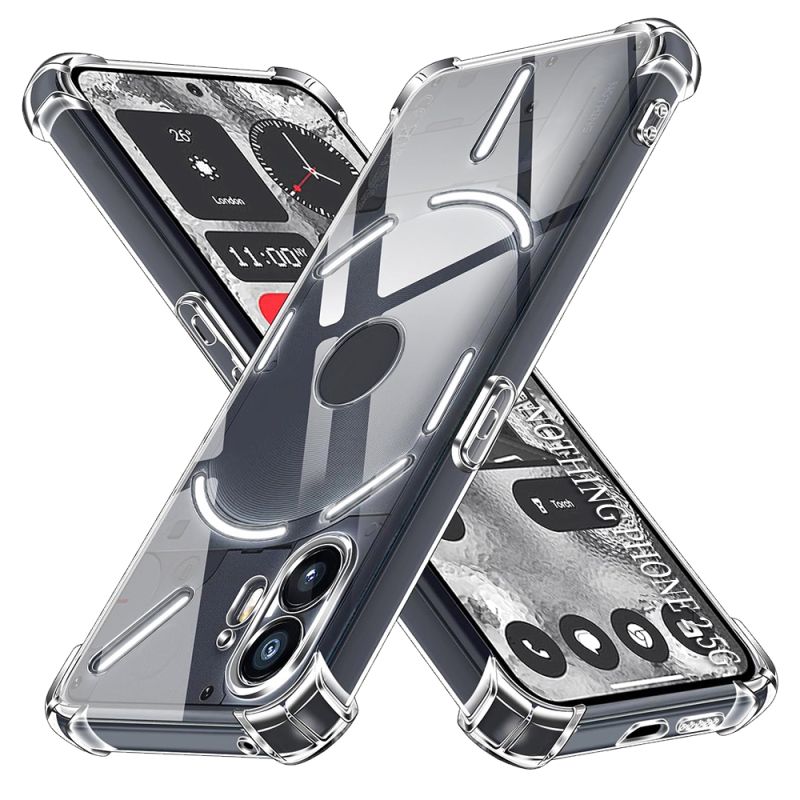 Husa pentru Nothing Phone (2) - Techsuit Shockproof Clear Silicone - Clear