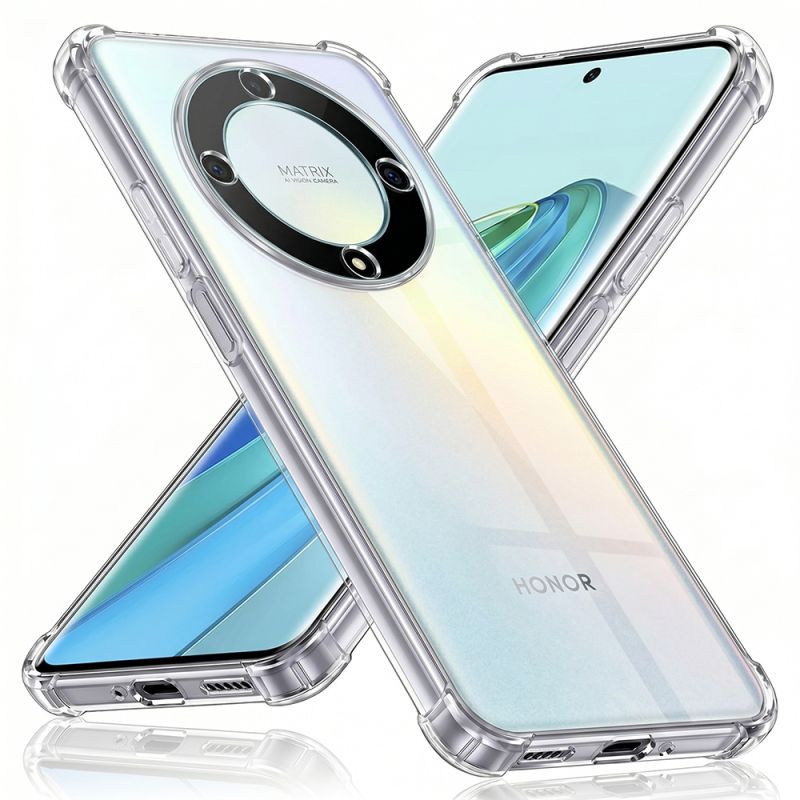 Husa pentru Honor X9a - Techsuit Shockproof Clear Silicone - Clear