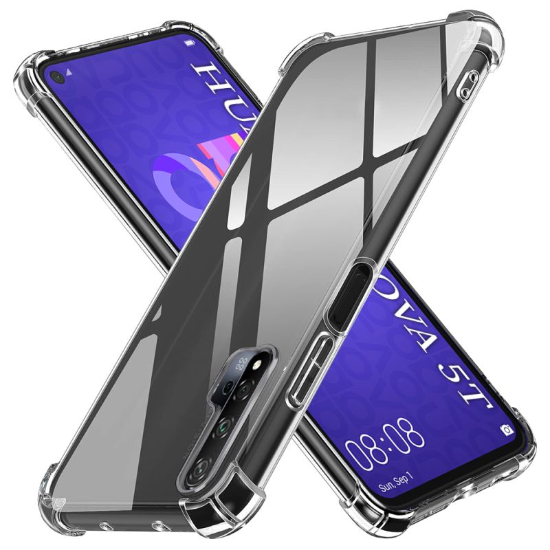 Husa pentru Huawei Nova 5T / Honor 20 - Techsuit Shockproof Clear Silicone - Clear