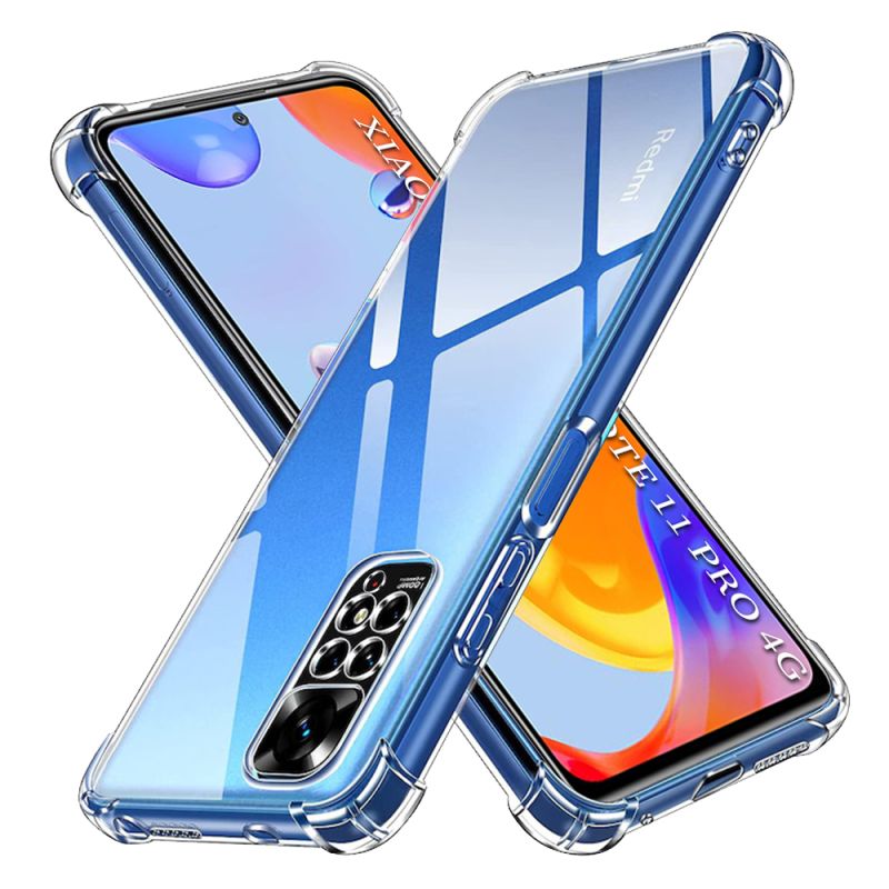 Husa pentru Xiaomi Redmi Note 11 Pro 4G / Note 11 Pro 5G / Note 12 Pro 4G - Techsuit Shockproof Clear Silicone - Clear