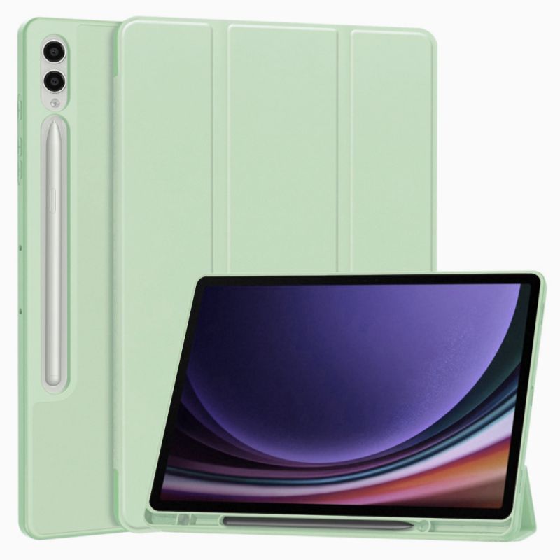 Husa pentru Samsung Galaxy Tab S9 Plus / S10 Plus / S9 FE Plus - Techsuit Flex Trifold - Matcha Green
