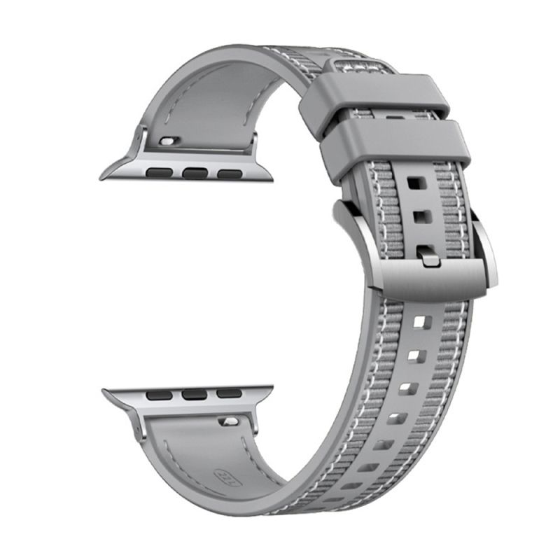 Curea pentru Apple Watch 1/2/3/4/5/6/7/8/9/10/11/12/SE/SE 2/SE 3/Ultra/Ultra 2/Ultra 3/Ultra 4 (42/44/45/46/49mm) - Techsuit Watchband (W051) - Gray