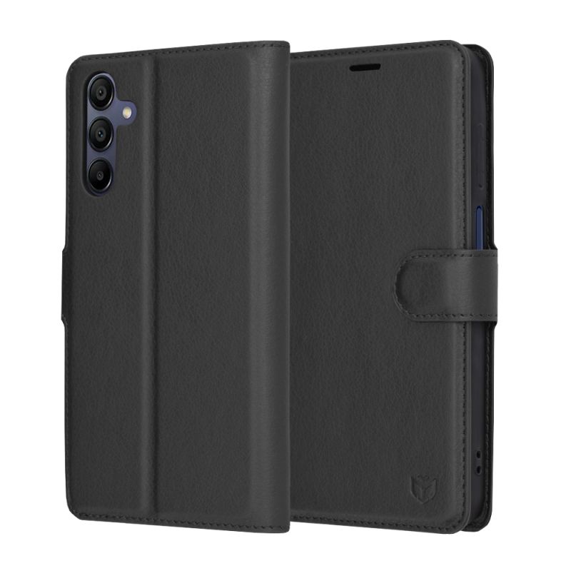 Husa pentru Samsung Galaxy A15 4G / A15 5G - Techsuit Leather Folio - Black