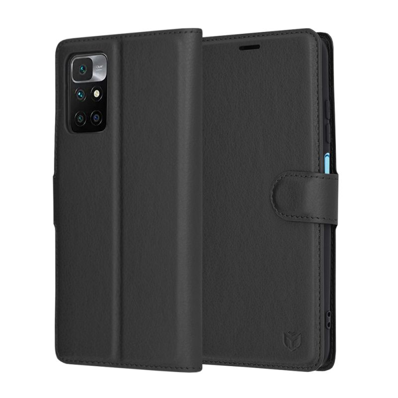 Husa pentru Xiaomi Redmi 10 / Redmi 10 2022 - Techsuit Leather Folio - Black