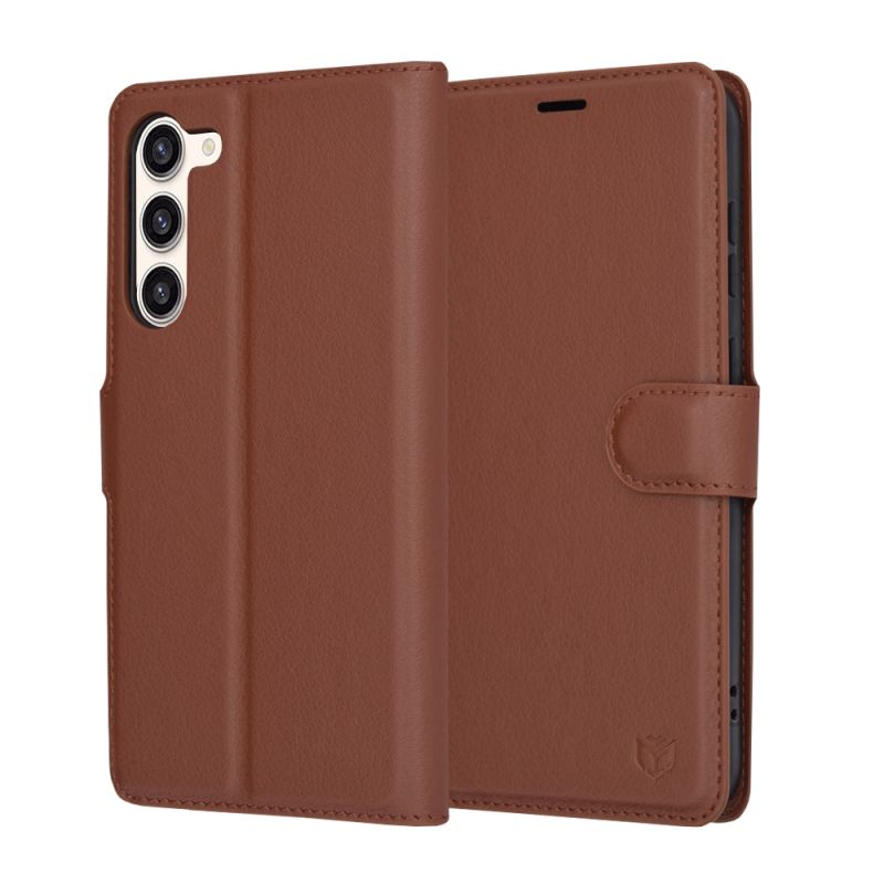 Husa pentru Samsung Galaxy S23 Plus - Techsuit Leather Folio - Brown