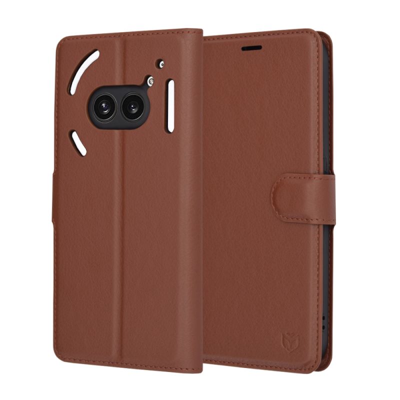 Husa pentru Nothing Phone (2a) / (2a) Plus - Techsuit Leather Folio - Brown