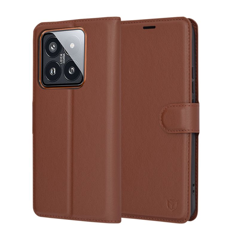 Husa pentru Xiaomi 14 Pro - Techsuit Leather Folio - Brown