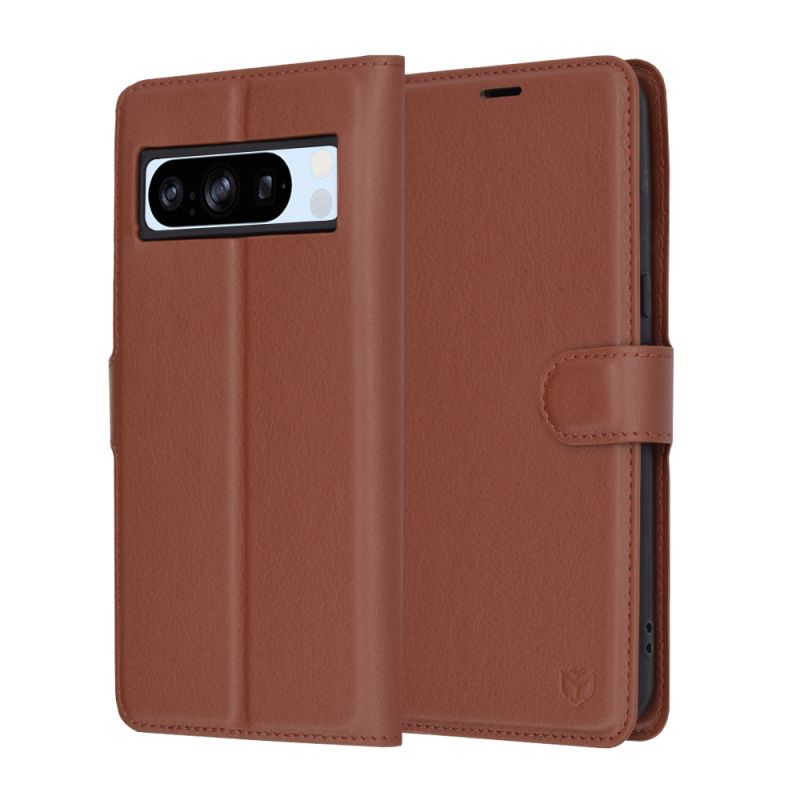 Husa pentru Google Pixel 8 Pro - Techsuit Leather Folio - Brown
