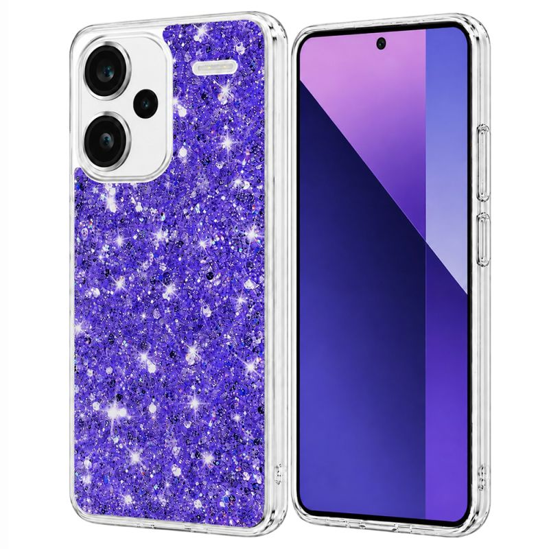 Husa pentru Xiaomi Redmi Note 13 Pro+ 5G - Techsuit Sparkly Glitter - Purple