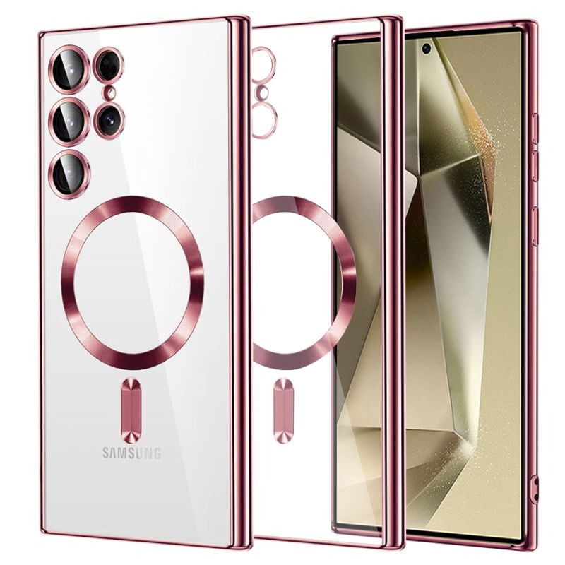 Husa pentru Samsung Galaxy S24 Ultra - Techsuit Luxury Crystal MagSafe - Pink