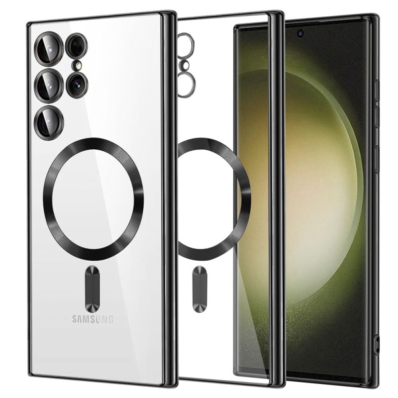 Husa pentru Samsung Galaxy S23 Ultra - Techsuit Luxury Crystal MagSafe - Black