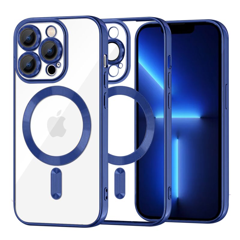 Husa pentru iPhone 13 Pro Max - Techsuit Luxury Crystal MagSafe - Deep Blue
