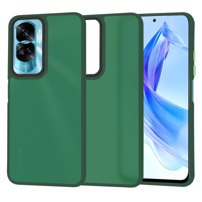 Husa pentru Honor 90 Lite - Techsuit HaloFrost Series - Midnight Green