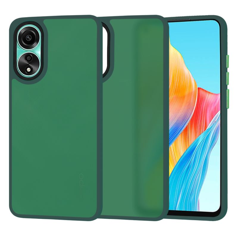 Husa pentru Oppo A78 4G - Techsuit HaloFrost Series - Midnight Green