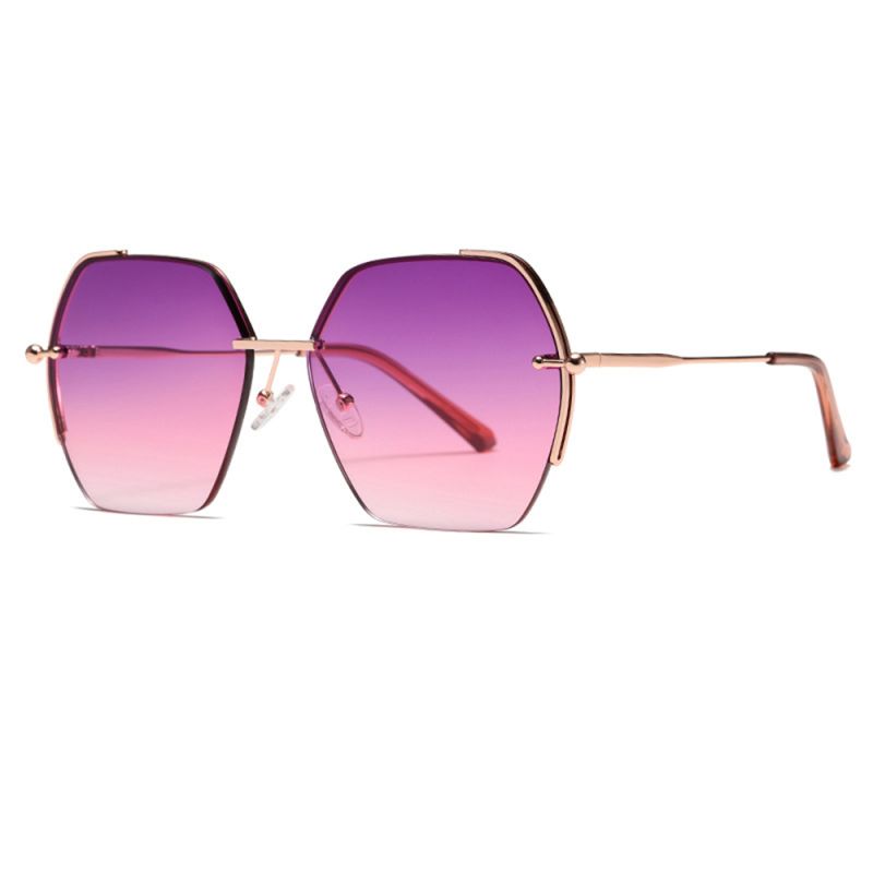 Ochelari Supradimensionati Femei - Techsuit (8561) - Rose Gold / Purple / Red