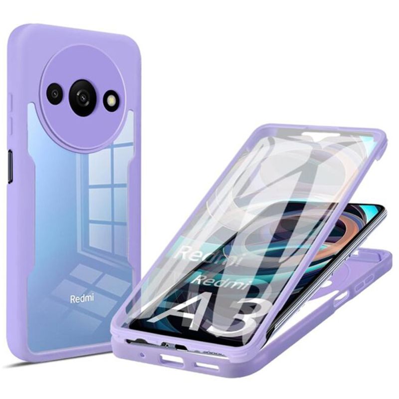 Husa pentru Xiaomi Redmi A3 / Redmi A3x + Folie - Techsuit ColorVerse 360 Series - Purple