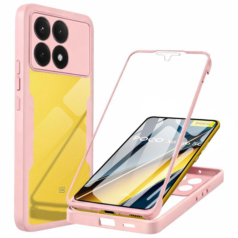 Husa pentru Xiaomi Poco X6 Pro + Folie - Techsuit ColorVerse 360 Series - Pink