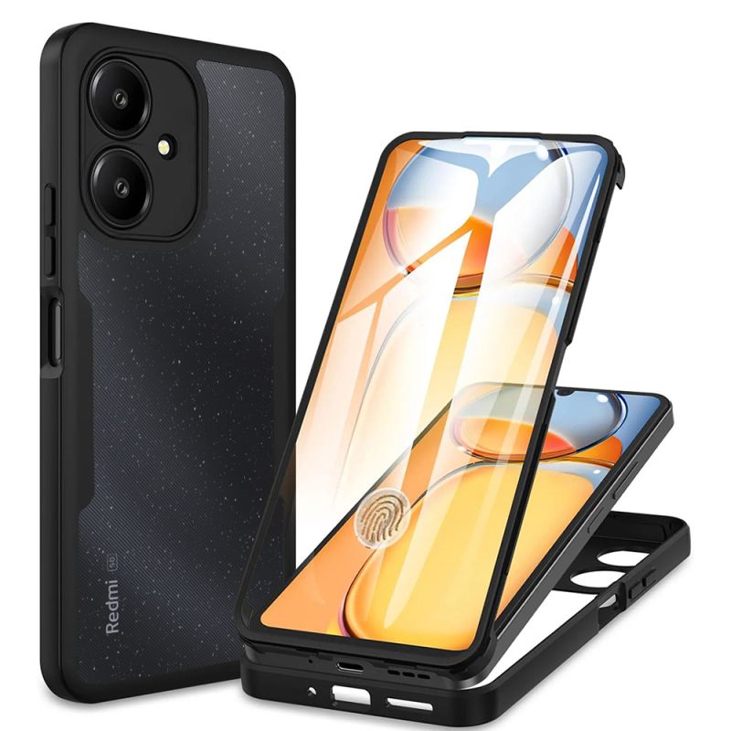Husa pentru Xiaomi Redmi 13C 5G + Folie - Techsuit ColorVerse 360 Series - Black