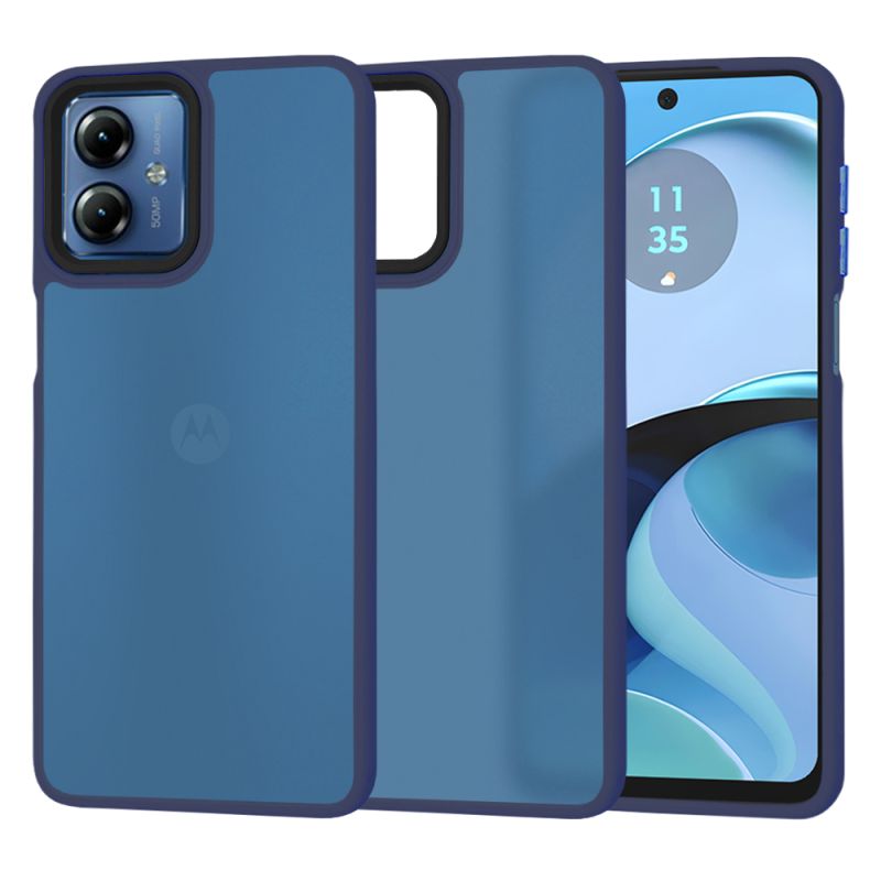 Husa pentru Motorola Moto G14 - Techsuit HaloFrost Series - Deep Blue