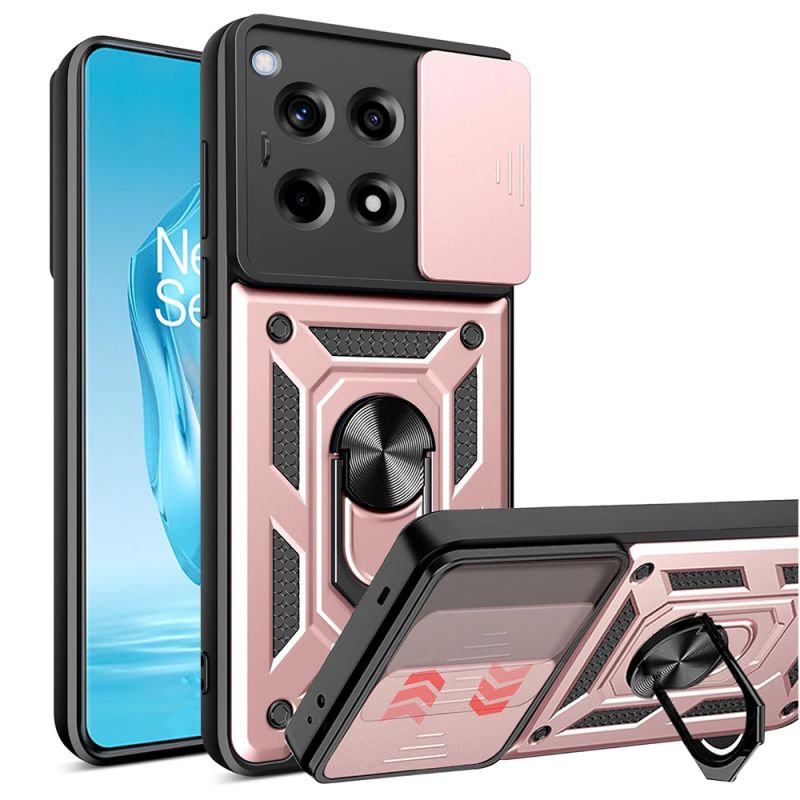 Husa pentru OnePlus 12R - Techsuit CamShield Series - Rose Gold
