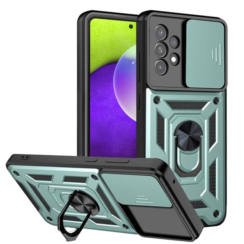 Husa pentru Samsung Galaxy A52 4G / A52 5G / A52s 5G - Techsuit CamShield Series - Green