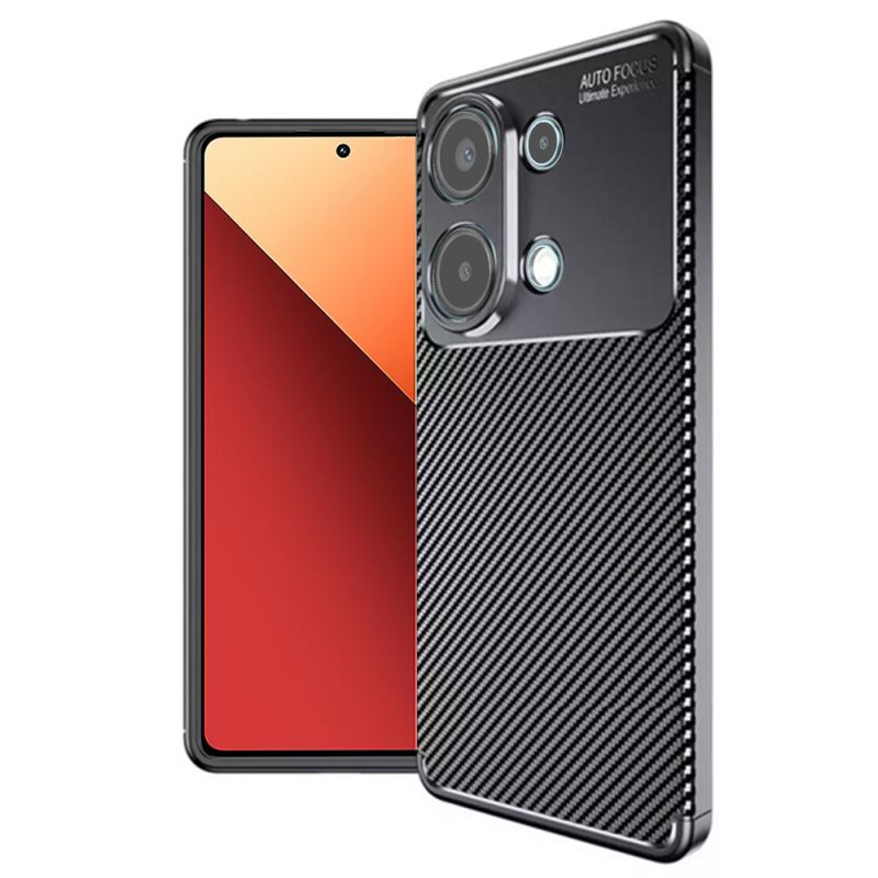 Husa pentru Xiaomi Redmi Note 13 Pro 4G / Poco M6 Pro 4G - Techsuit CarbonFiber - Black