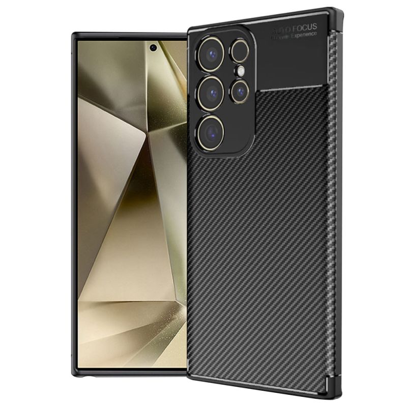 Husa pentru Samsung Galaxy S24 Ultra - Techsuit CarbonFiber - Black