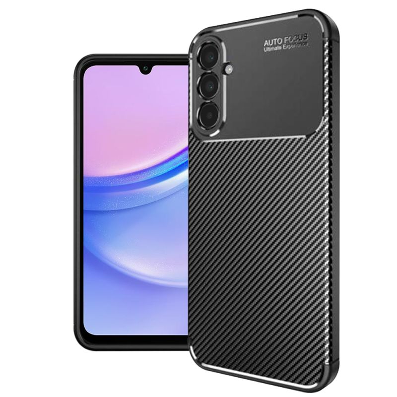 Husa pentru Samsung Galaxy A15 4G / A15 5G - Techsuit CarbonFiber - Black