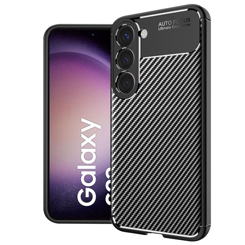 Husa pentru Samsung Galaxy S23 - Techsuit CarbonFiber - Black