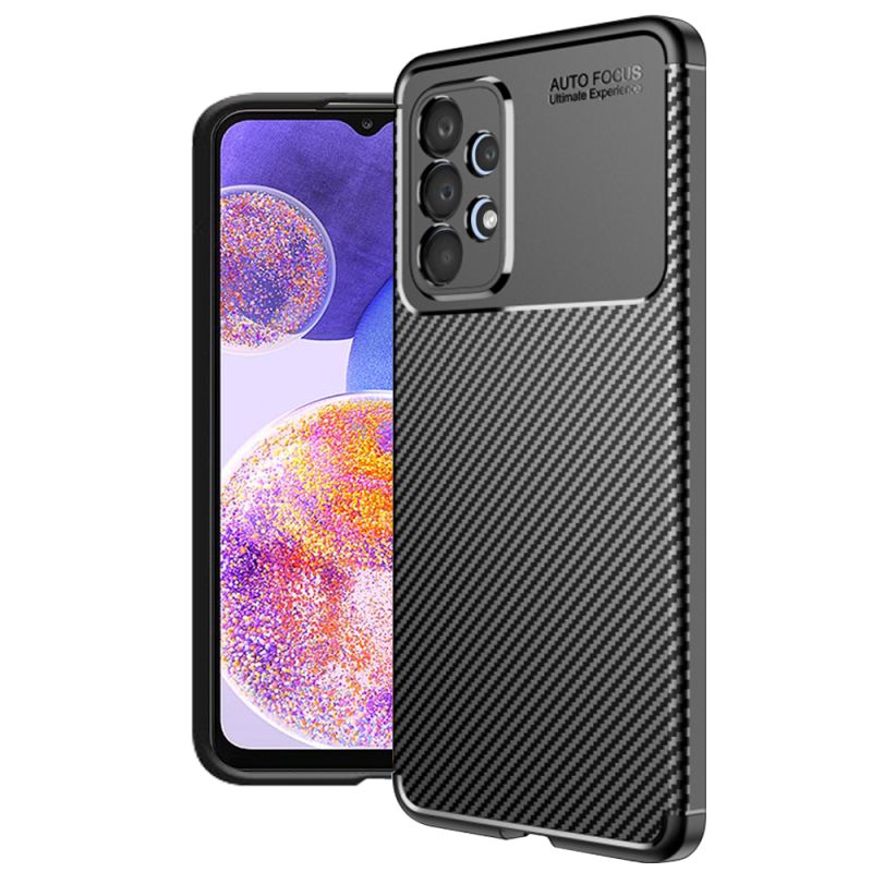 Husa pentru Samsung Galaxy A23 4G / A23 5G - Techsuit CarbonFiber - Black