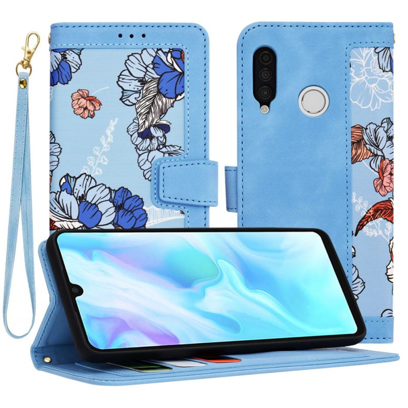 Husa pentru Huawei P30 Lite / P30 Lite New Edition - Techsuit FlipCraft - Vibrant Blue