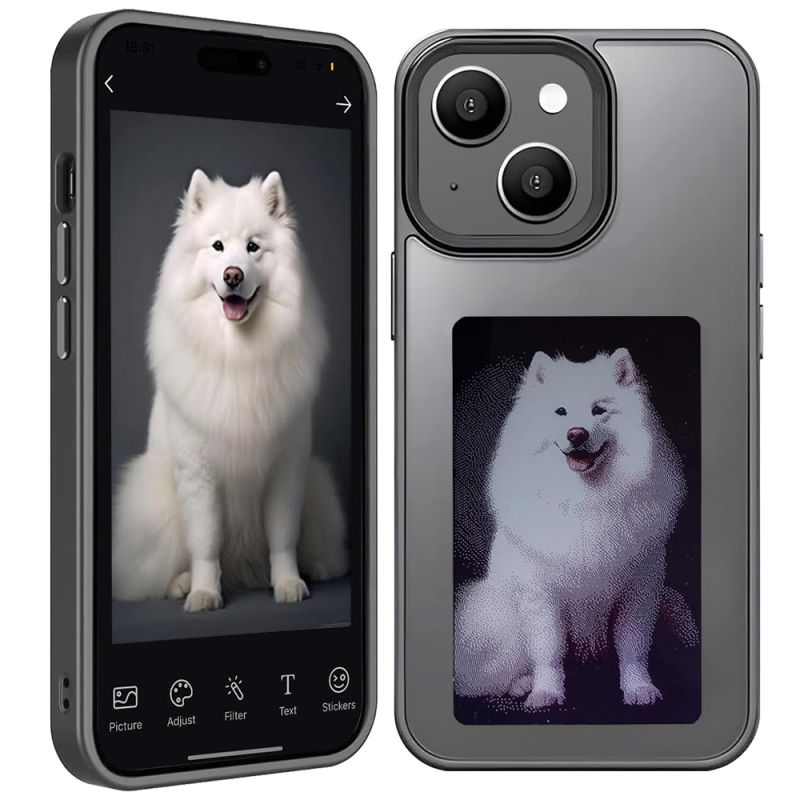 Husa pentru iPhone 15 - Techsuit SmartScreen NFC - Black