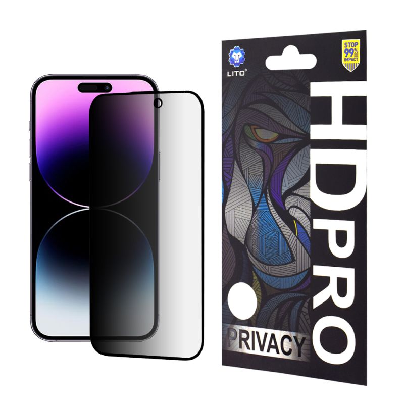 Folie pentru iPhone 14 Pro Max - Lito HD Pro Privacy - Black