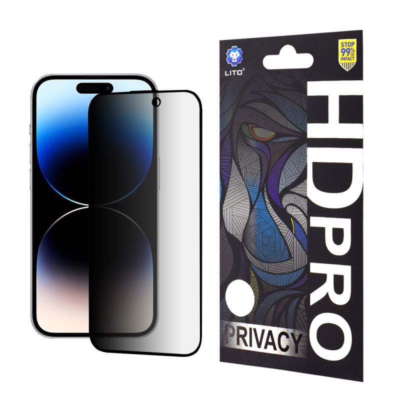 Folie pentru iPhone 14 Pro - Lito HD Pro Privacy - Black