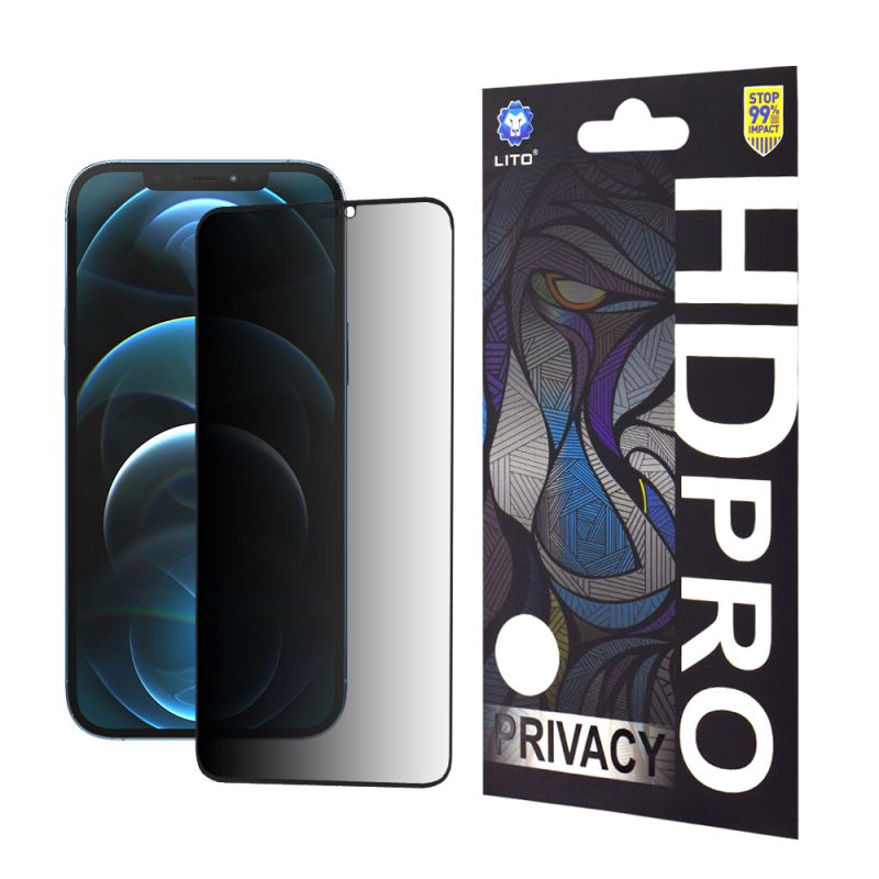 Folie pentru iPhone 12 Pro Max - Lito HD Pro Privacy - Black