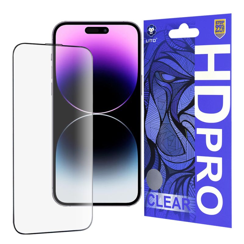 Folie pentru iPhone 14 Pro Max - Lito HD Pro Clear - Black