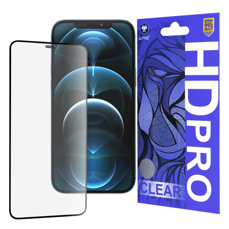 Folie pentru iPhone 12 Pro Max - Lito HD Pro Clear - Black