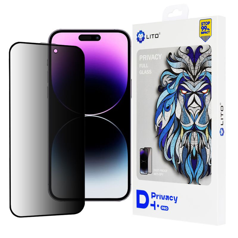 Folie pentru iPhone 14 Pro Max - Lito D+ Pro Privacy - Black