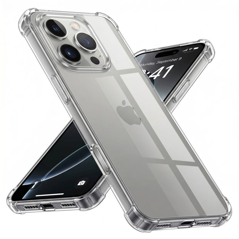 Husa pentru iPhone 16 Pro - Techsuit Shockproof Clear Silicone [Big Lens Hole] - Clear