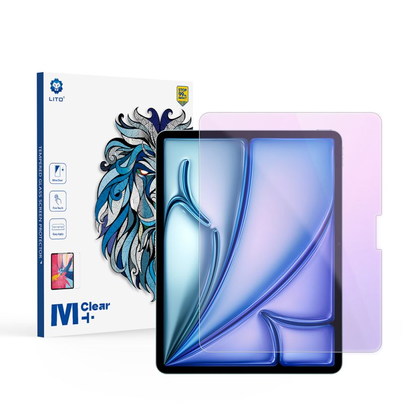 Folie pentru iPad Air 13 (2024) / Air 13 (2025) / Air 13 (2026) - Lito 2.5D Classic Glass Anti-Blue Light - Clear