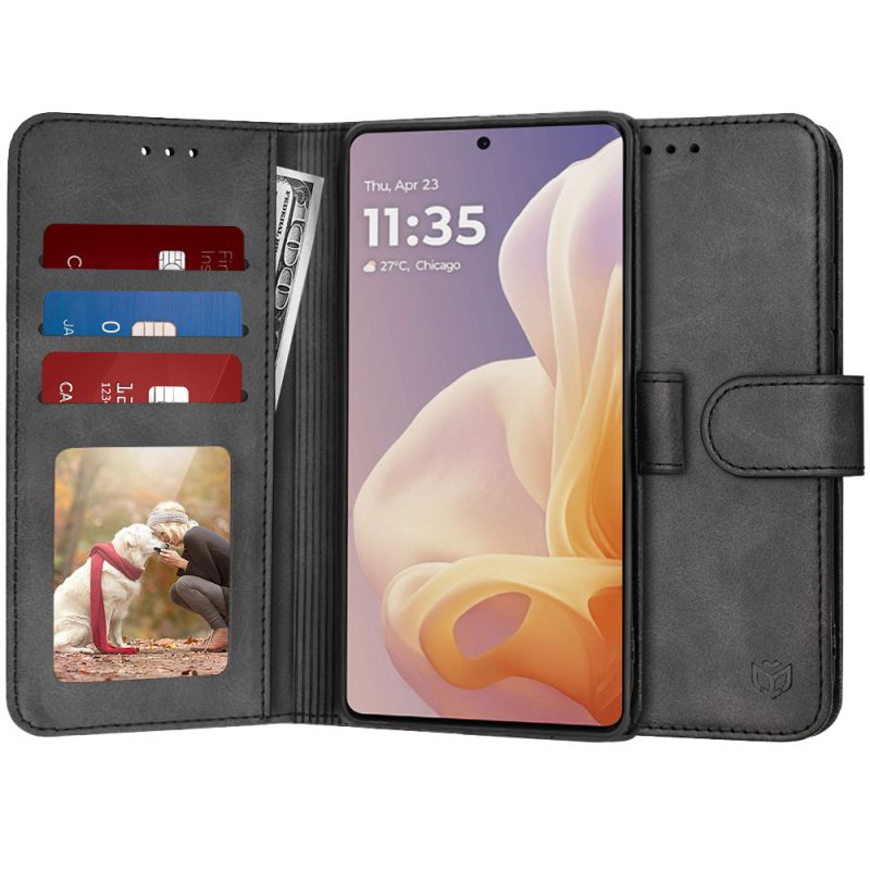 Husa pentru Motorola Moto G85 - Techsuit Diary Book - Black