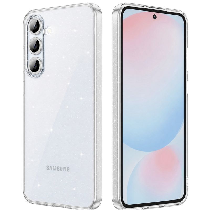 Husa pentru Samsung Galaxy S24 FE - Techsuit SparkleSkin Series - Clear