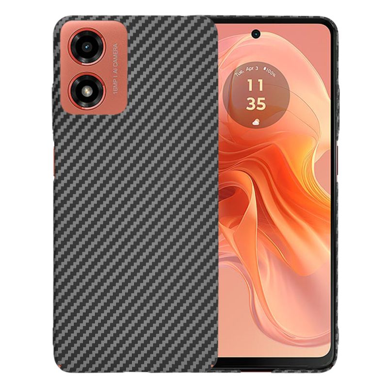 Husa pentru Motorola Moto G04 / Moto G04s / Moto G24 / Moto E14 - Techsuit Carbonite FiberShell - Black