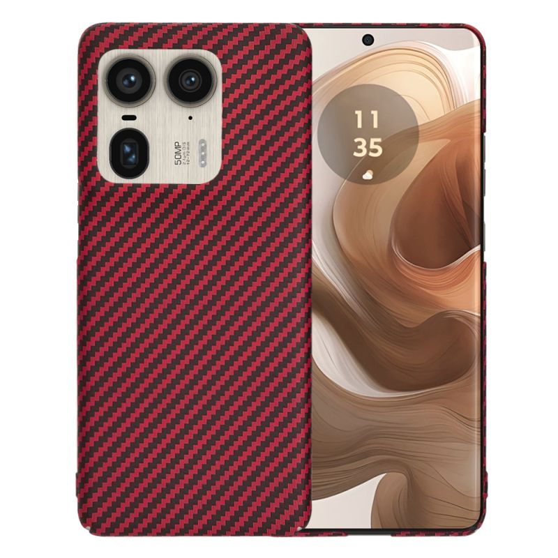 Husa pentru Motorola Edge 50 Ultra - Techsuit Carbonite FiberShell - Red
