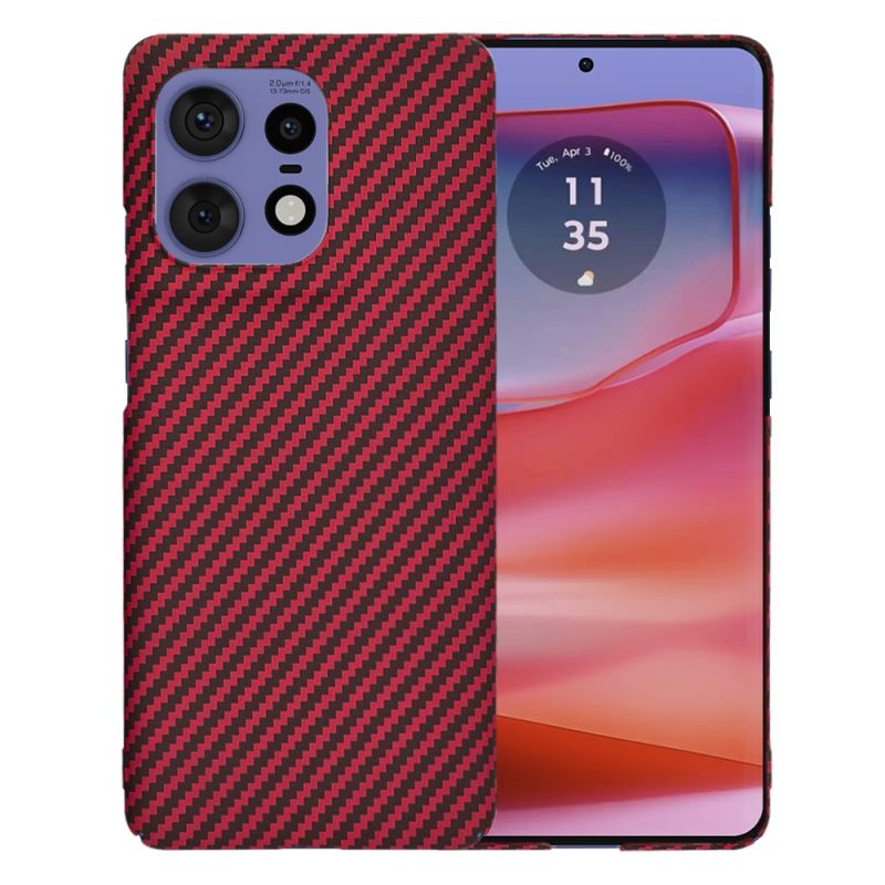 Husa pentru Motorola Edge 50 Pro - Techsuit Carbonite FiberShell - Red