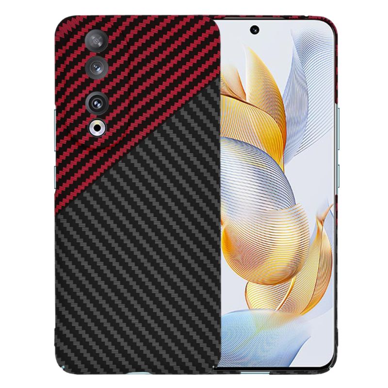Husa pentru Honor 90 - Techsuit Carbonite FiberShell - Red Vortex