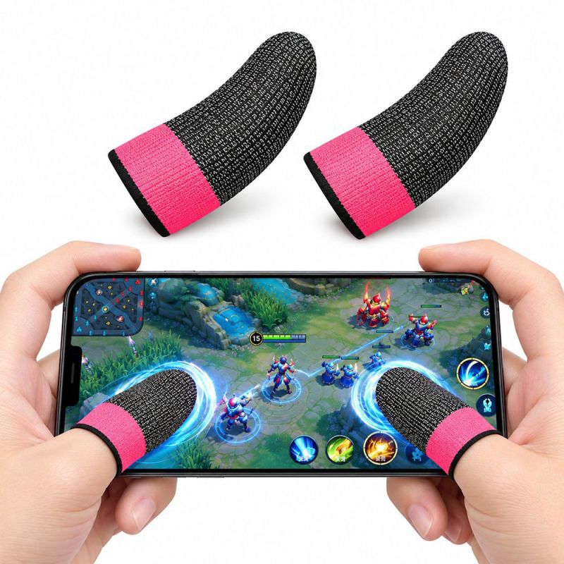 Manusi Antialunecare de Gaming pentru Degete - Hoco Phantom (FS4-04) - Pink