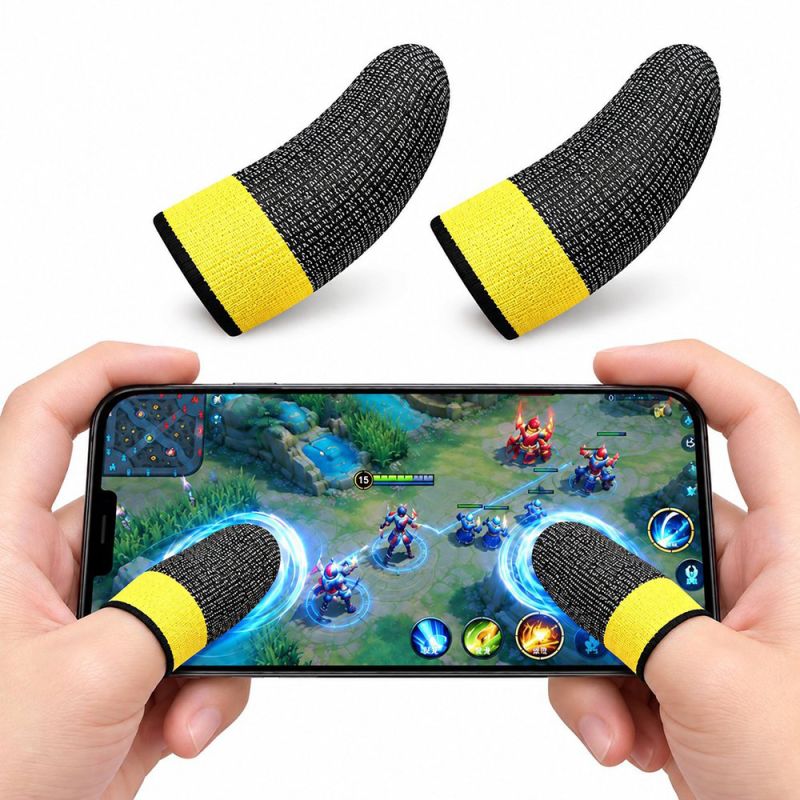Manusi Antialunecare de Gaming pentru Degete - Hoco Phantom (FS4-02) - Yellow
