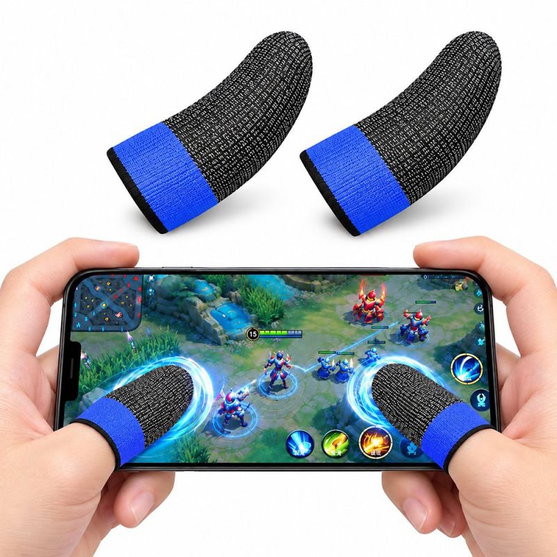 Manusi Antialunecare de Gaming pentru Degete - Hoco Phantom (FS4-01) - Blue